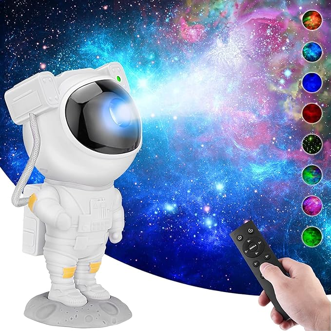 Lyrcsol_ Astronaut Galaxy Projector with Remote Control