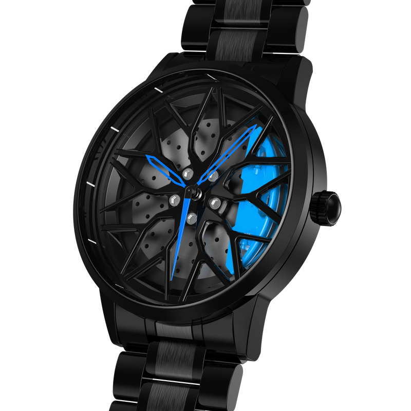 A11 Gyro Watch with Heavy Quality Rotating Dial (Blue)