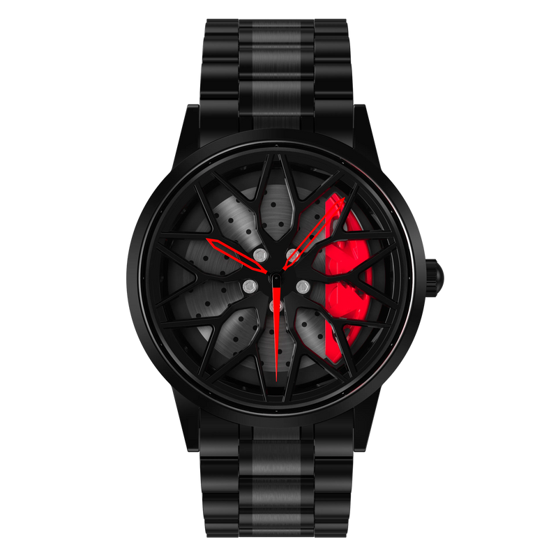 A11 Gyro Watch with Heavy Quality Rotating Dial (Red)