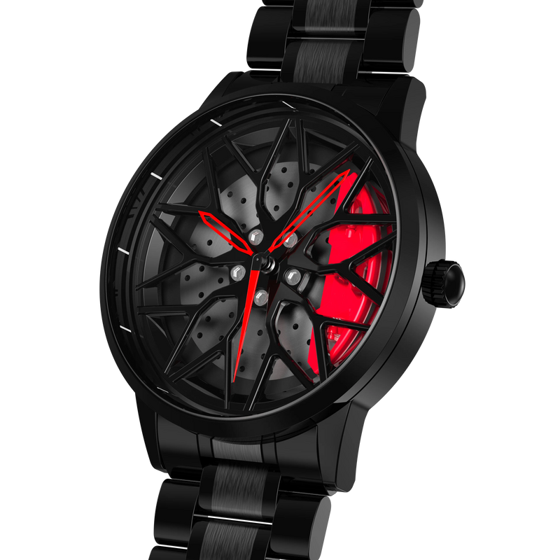 A11 Gyro Watch with Heavy Quality Rotating Dial (Red)