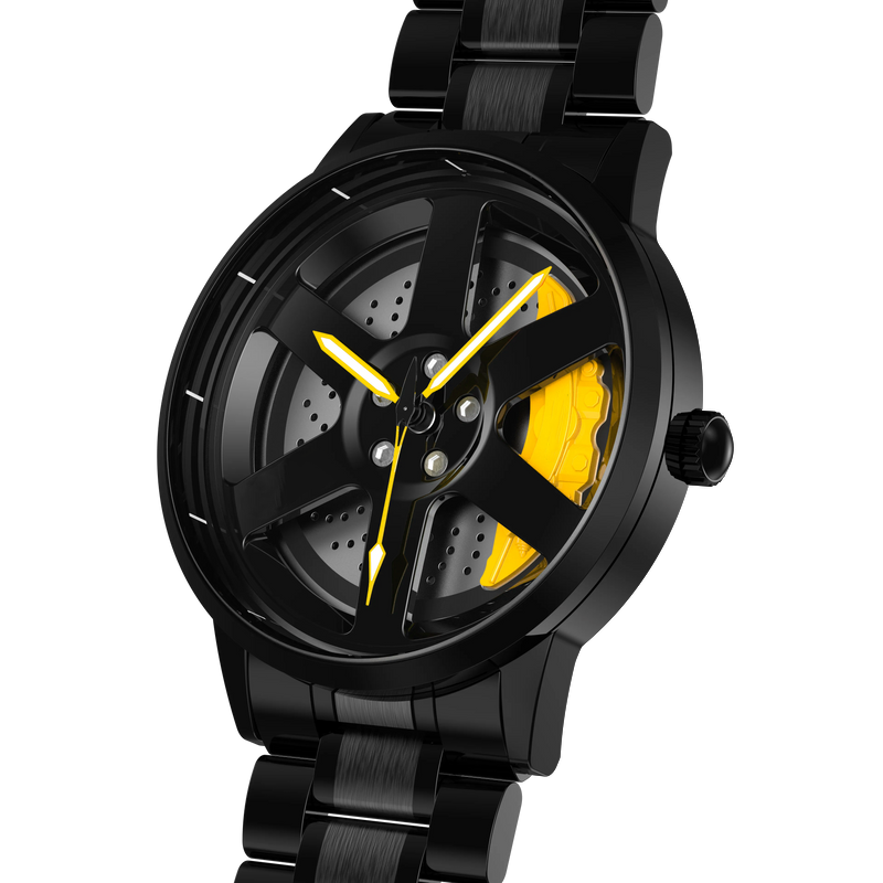 G12 Gyro Watch with Heavy Quality Rotating Dial (Yellow)