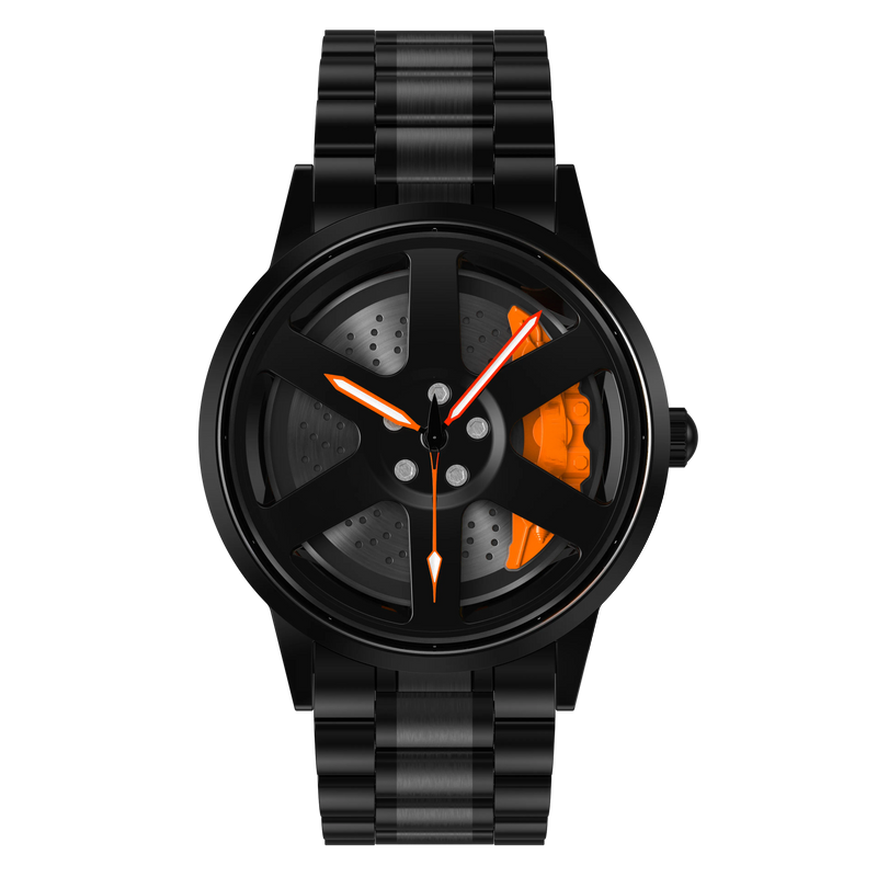 Lyrcsol_ G12 Gyro Watch with Heavy Quality Rotating Dial (Orange)
