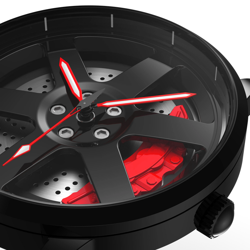 G12 Gyro Watch with Heavy Quality Rotating Dial (Red)