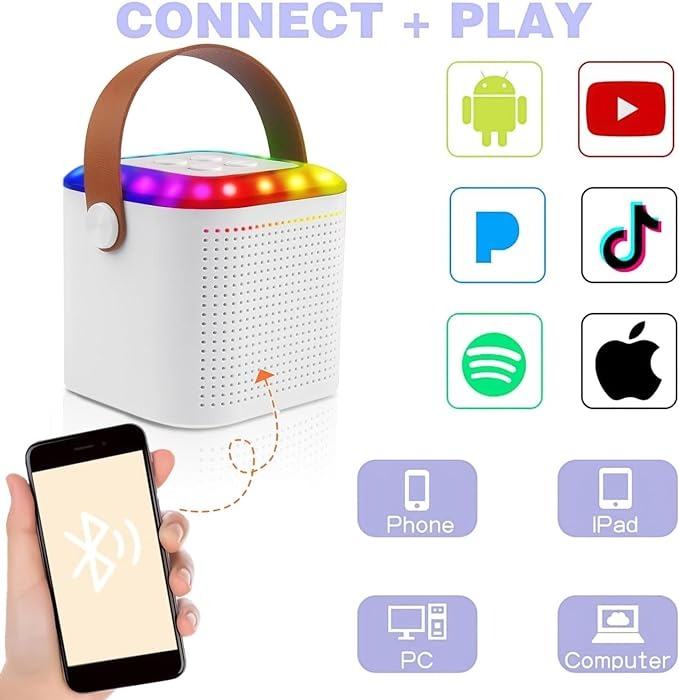 Mini Portable Bluetooth Speaker with Microphone
