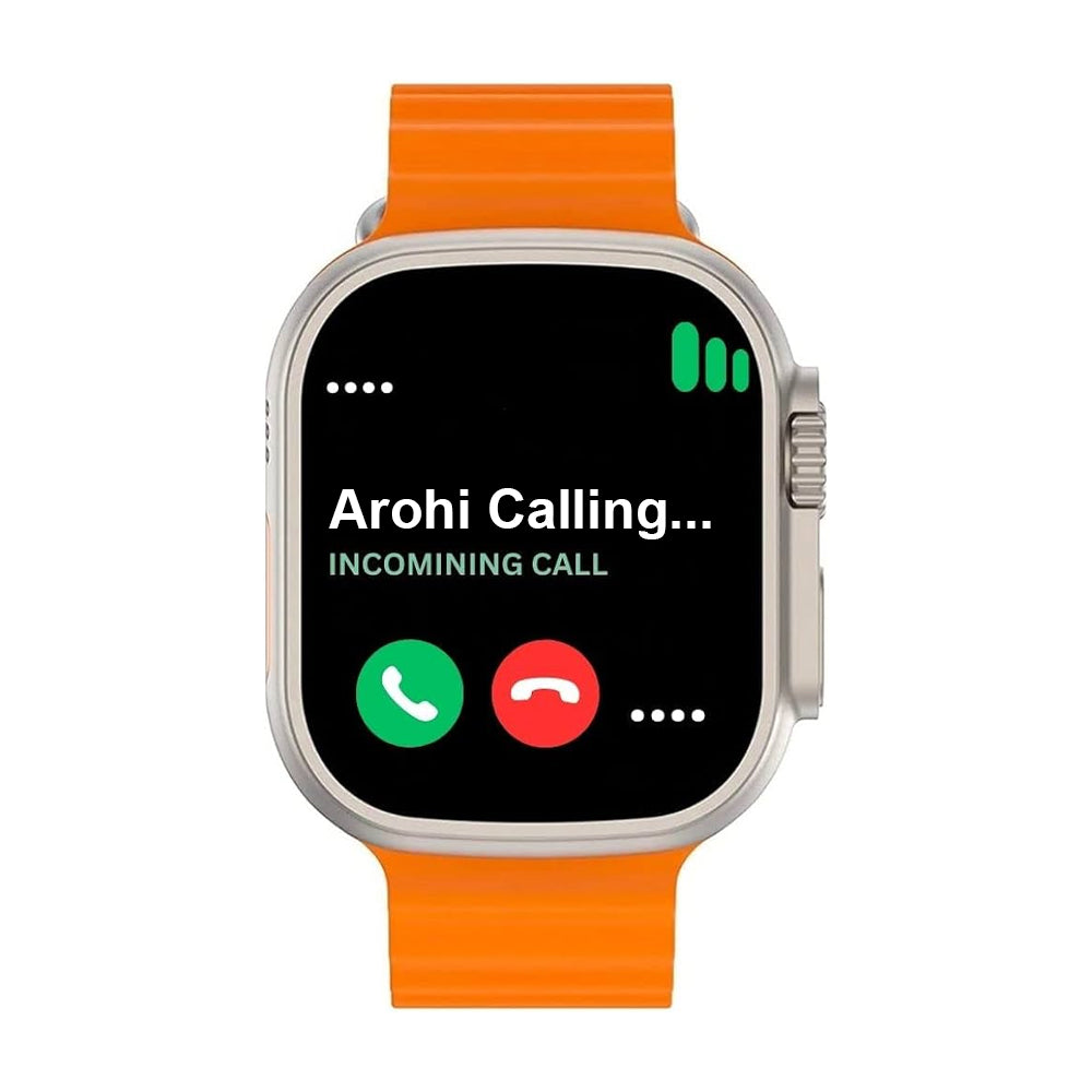 T800 Ultra Smartwatch with Bluetooth Calling (Orange)
